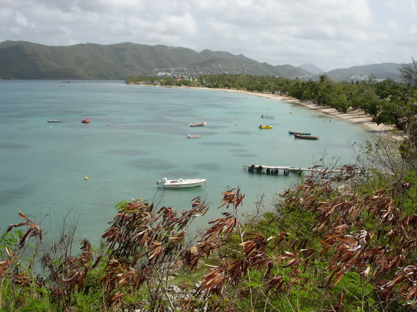 La plage du bourg de Sainte-Anne